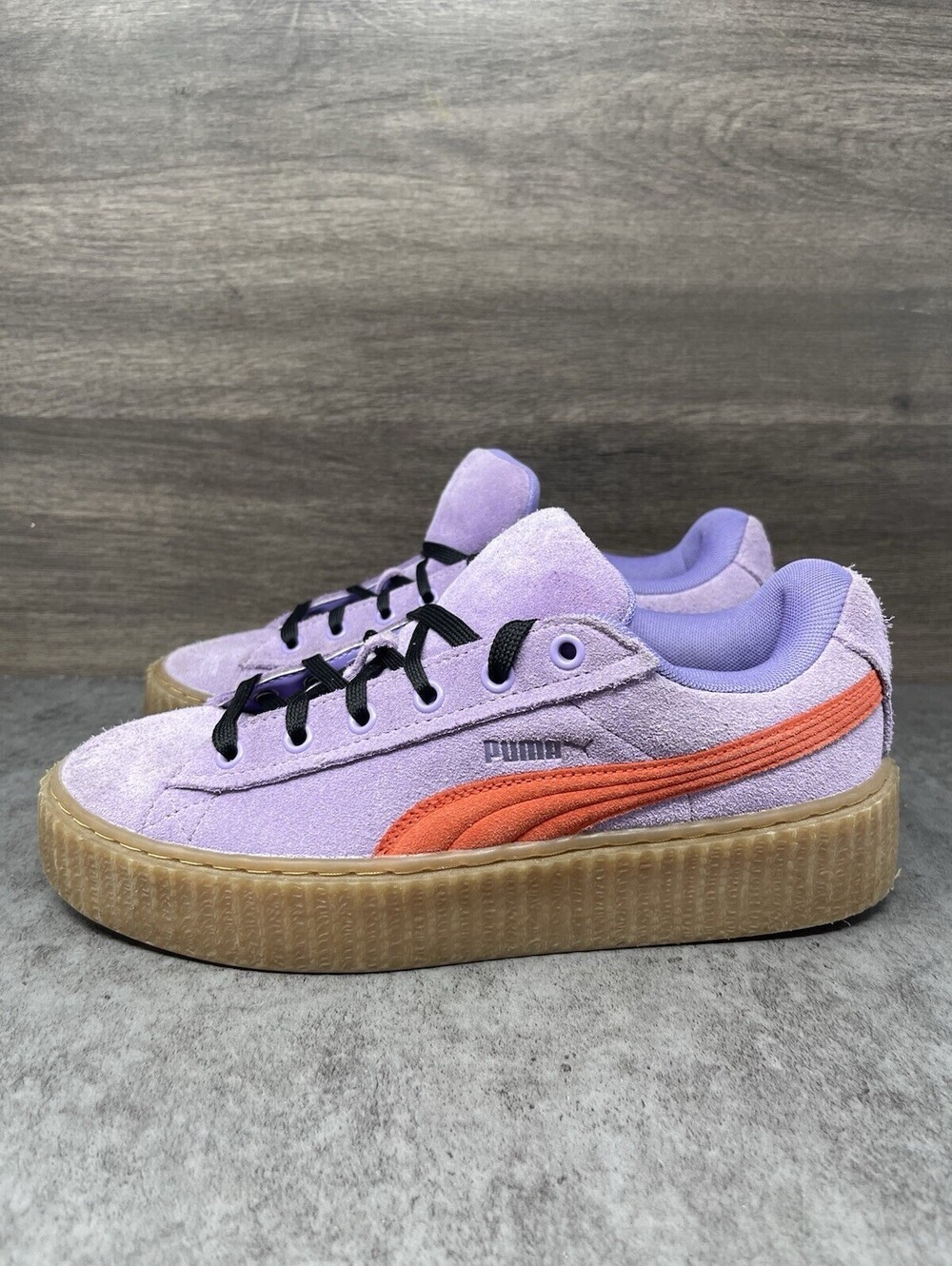 Puma Fenty Creeper Phatty Sneakers Womens Size 9 Purple Suede